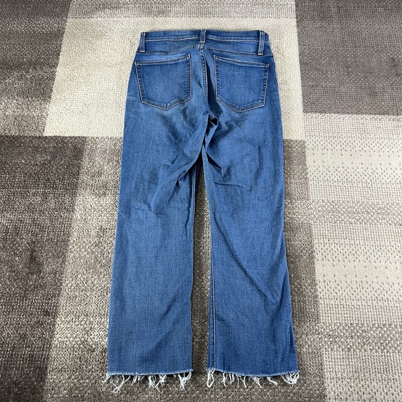 J Crew Full‎ Length Demi Boot Crop Jeans Women's Size 29 Boho Western Cowgirl - Picture 3 of 8